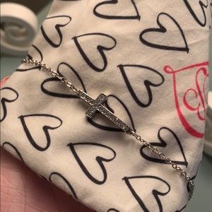 Brighton silver cross bracelet